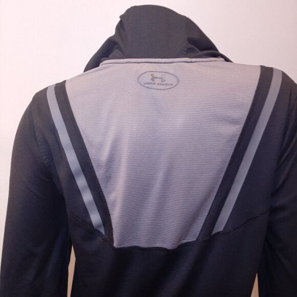 Under Armour Quarter Zip Hoodie Top Performance Activewear Long Sleeve Two Tone - Picture 7 of 13